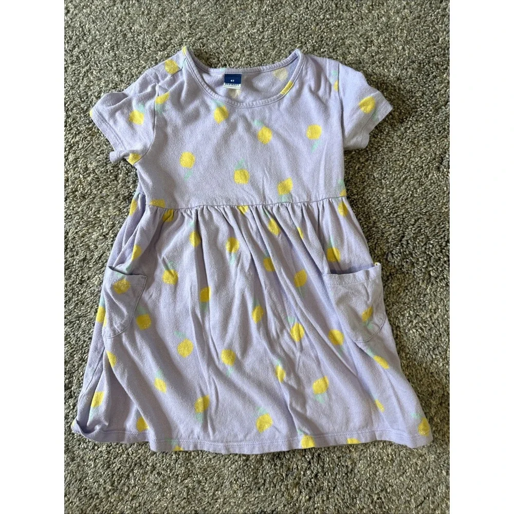 Old Navy Girls Short Sleeve Dress Purple Size 4T